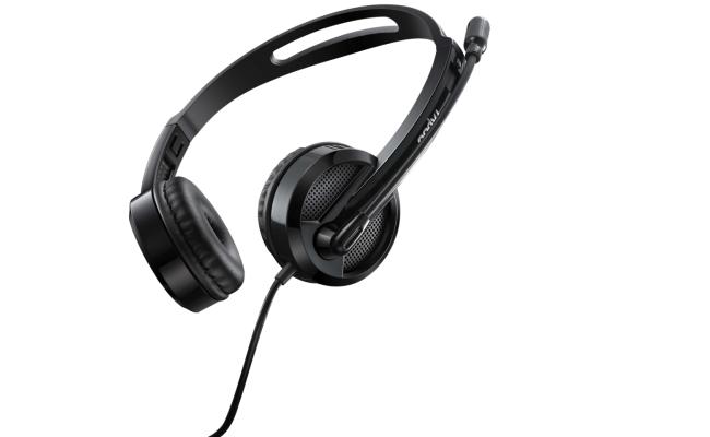 Rapoo Headset Stereo H100 Plus-Black-With Splitter-2jack #17475